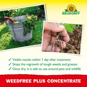 Neudorff WeedFree Plus Weed Killer Concentrate, 1020ml