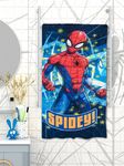 Athom Living Marvel Spidey 350 GSM 100% Cotton Kids Bath Towel 60x120 cm