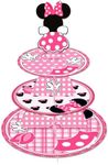 Minnie Cupcake Stand, 3-Tier Cupcake Holder Dessert Tower for Wedding Birthday Baby Shower Party Decorations