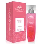 Visconti Sugar & Spice Perfume For Women Eau De Parfum Floral Long Lasting Fragrance with Rose, Italian Mandarin, Orange Blossom Gardenia Premium Luxury Perfume For Casual & Occasional Wear, 100 ml