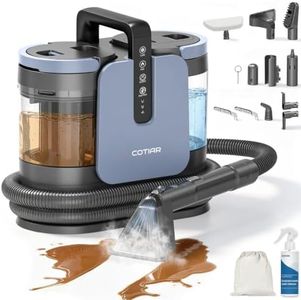 Steam Cleaner, 18KPa 4‑in‑1 Portable Spot Cleaner for Upholstery Carpet