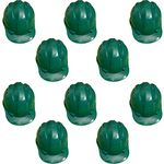 LADWA 10 Pcs Green Heavy Duty Safety Superior Helmet Head Protection for Outdoor Work Head Safety Hat with ISI Mark (Pack of 10)