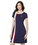 U.S. Polo Assn. Flag Ringer Dress, Classic Navy, Medium