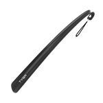 TYGA Shoe Horn Long Handled, High-Durability, Snap Proof Flexible Strong Plastic, 43cm (17in) for Men, Women, Elderly, with Comfort Grip, Long Shoe Horn