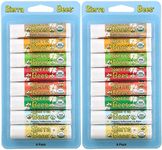 Sierra Bees, Organic Lip Balms Combo Pack, 8 Count (Pack of 2) .15 oz (4.25 g) Each, GMO Free, Cruelty Free