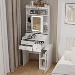 ARTETHYS Small Vanity Desk with Sli