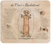 CafePress Da Vinci's Dachshund Mousepad Non-Slip Rubber Gaming Mousepad