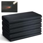 VEVOR Carbon Felt Welding Blanket 4 Pack, 37" x 36" Flame Retardant Welding Blanket, Up to 1800°F Heat Resistant Blanket Set, Cuttable Carbon Fiber Fire Retardant Insulation Welding Mat Pad