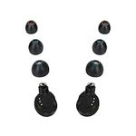 kwmobile 6x Replacement Ear Tips Compatible with Sony WF-C500 Headphone/WI-C200 Headset - Set of Silicone Eartips for Earbuds Headphones