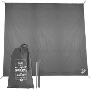 Wise Owl Outfitters Camping Tarp – Waterproof Ultralight Ground Sheet, Tent Footprint & Tent Accessories for Campers, Backpackers, Hammocks & Outdoor Adventure Gear