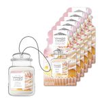Yankee Candle Car Air Fresheners | Hanging Car Jar Ultimate Variety Pack | Neutralize Odours Up To 30 Days Each | Vanilla Cupcake Scented | 6 Count
