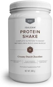ISAGENIX IsaLean Whey Protein Powder - 24g Grass-Fed Protein with Enzymes, BCAAs & 24 Vitamins - No Artificial Sweeteners - Creamy Dutch Chocolate, 14 Servings (840g)