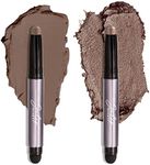 Julep Eyeshadow 101 Crème to Powder Waterproof Eyeshadow Stick Duo, Taupe Shimmer and Stone