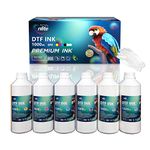 Enlite Premium DTF Ink 1000ML Value Pack, Water-Base Digital Inkjet Ink Refill for Direct to Film Printers with Epson Printhead L1800 L805 R1390 4720 I3200 XP600 DX7 DX5 5113, 6-Pack(2W-1BK-1C-1M-1Y)
