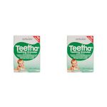 Teetha Baby Teething Granules, 40 Sachets, 3+ Months, 6c Chamomilla, Homeopathic Relief for Soothing & Calming Teething Symptoms, System-Booster for Babies & Toddlers (Pack of 2)