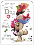 Jonny Javelin from Your Loving Dog Big Woofs Happy Birthday Card