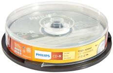 Philips CR7D5 NB10/00 CD-R Blank Discs 80 Min 52x 700MB 10er Spindel