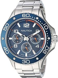 Nautica Orologio Analogico Quarz Uomo con Cinturino in Acciaio Inox NAPP25006