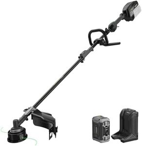 60V Cordless String Trimmer with 2.5Ah Battery & Fast Charger, 1200W Brushless Motor, 17" Cutting Swath, Dual Speed 6100/4600 RPM, 27 Min Runtime, Dual-Line Bump Feed Weed Eater, Power Head Compatible