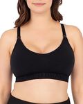 Kindred Bravely Sublime Support Low Impact Nursing & Maternity Sports Bra (Black, Medium)