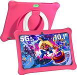 SGIN Android 12 Tablet for Kids, 10 Inch Kids Tablet, 2GB+32GB Kids Tablets, with Case, WiFi, Dual Camera, iWawa Pre Installed, Educational Games, Parental Control APP (Pink)