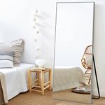NeuType 65"x22" Full Length Mirror Floor Standing Wall-Mounted Rectangle Silver