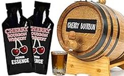 Cherry Bourbon Whiskey Making Bootleg Kit w/Chalkboard & Book- Thousand Oaks Barrel Co. – Make & Age Spirits in an Oak Cask Keg- Best Father’s Day Gift Ever (2L)