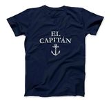 El Capitan Captain Anchor Boat & Sail T-Shirt TRU Mens Womens Tank Top Sweatshirt Hoodie Longsleeve Navy