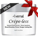 Vernal Crepe-less crepey skin firming cream to reduce crepey arms, neck & hands. Organic tightening cream to reduce thin wrinkled skin on arms, neck and body. Made in USA (4 Oz)