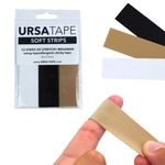 URSA Tape Stretchy Moleskin Fabric Tape | 30 Blister Tape Strips, Heavy-Duty Blister Prevention Tape, No-Residue Blister Bandages for Feet & Body Tape for Fabric | Moleskin Tape (3.14 x 0.98in)