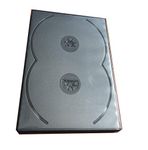 MegaDisc 14mm New Standard Size 6-in-1 DVD CASE 6 Discs Holder Tray Black 20 Pcs Pack