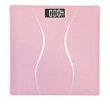 KUNOVA (TM) Pink Color Digital Bathroom Weight Body Scale with Smart Step-on Technology, Backlit White LED Display, Room Temperature, Battery Level 400lb/180kg