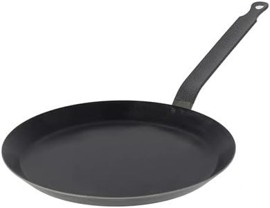 De Buyer Force Blue Induction Crepe Pan, 240 mm Diameter x 20 mm Height