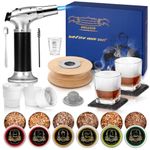 CWLAKON Cocktail Smoker Kit with Torch, Bourbon Whiskey Smoker Infuser Kit, Old Fashioned Drink Smoker Kit, Christmas Thanksgiving Day New Year Birthday Gifts for Men, Dad, Husband(No Butane)