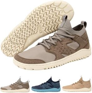 Hike Sierra Peak – Mid-Cut Barefoot Hiking Boots – Men & Women | Zero-Drop Wide Toe Hiking Shoes for Rugged Terrain | Natural Foot-Feel Outdoor Boots