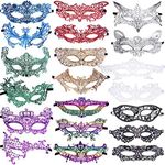 SIQUK Masquerade Mask, 20 Pcs Lace 