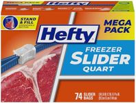 Hefty Slider Freezer Bags - Quart S