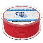 Reaction Tackle Braided Fishing Line NO Fade Red 20LB 150yard