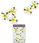 Plumeria Flower CAR Stickers White 