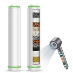 MEKO 2Pack Replacement Shower Head Filter Cartridge Only for ASIN B0CQY4ZT6K, B0CYBSGZK8, B0D3BXLSJZ, B0D3ZXNJP7, Shower Head Filter for Hard Water, Reduces Chlorine, Heavy Metals, Harmful Substances