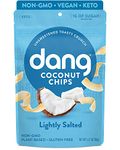 DANG Keto Toasted Coconut Chips | Lightly Salted Unsweetened | 4 Pack | Keto Certified, Vegan, Gluten Free, Paleo Friendly, Non Gmo, Healthy Snacks Made With Whole Foods | 3.17 Oz Resealable Bags