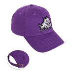 Desert Cactus TCU Texas Christian University Baseball Hat Horned Frogs Brimmed Embroirderd Hats Cap Adjustable Cloth Strap Adult (Style C1) Purple, Purple, One Size