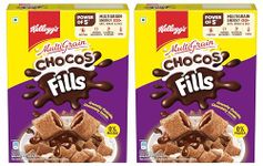 Kellogg's Chocos Fills 250G | Double Chocolaty, Anytime Snack | 3 Grains: Oats, Wheat & Rice, Protein Rich, 0% Maida (Pack Of 2)