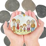 Hisredsun 10pcs Large Painting Pebbles, 4-4.3 inch Smooth Pebbles for Painting Mandala and Kindness Rocks for Arts, Crafts, Garden Decoration