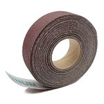 120 Grit Continuous Sandpaper Roll 2.54cm x 8m Emery Cloth Aluminium Oxide Abrasive Sandpaper Roll Drum Sander Sandpaper Rolls for Wood Furniture Finishing Metal Sanding Automotive Polishing