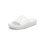 Crocs 209401-100-M10W12 Classic Slide v2 WHI White