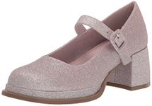 Steve Madden Girls Shoes Drama Pump, Blush Shimmer, 3 UK