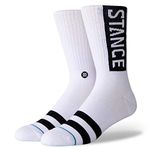 Stance Crew OG Socks, White, Medium