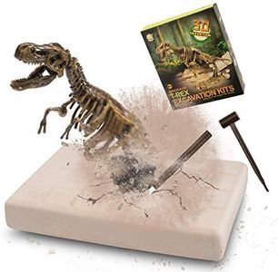 VIBIRIT Dig Up Dinosaurs Skeleton Set,Dinosaur Digging Fossil Kit Model Toys Educational Realistic Toys for Kids,Boys,Girls