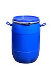 VTC SB Blue Plastic Water Storage Container Drum with Lockring: Unbreakable Jumbo Plus Drum, Multipurpose Barrel (50 Liters, Blue, HDPE)